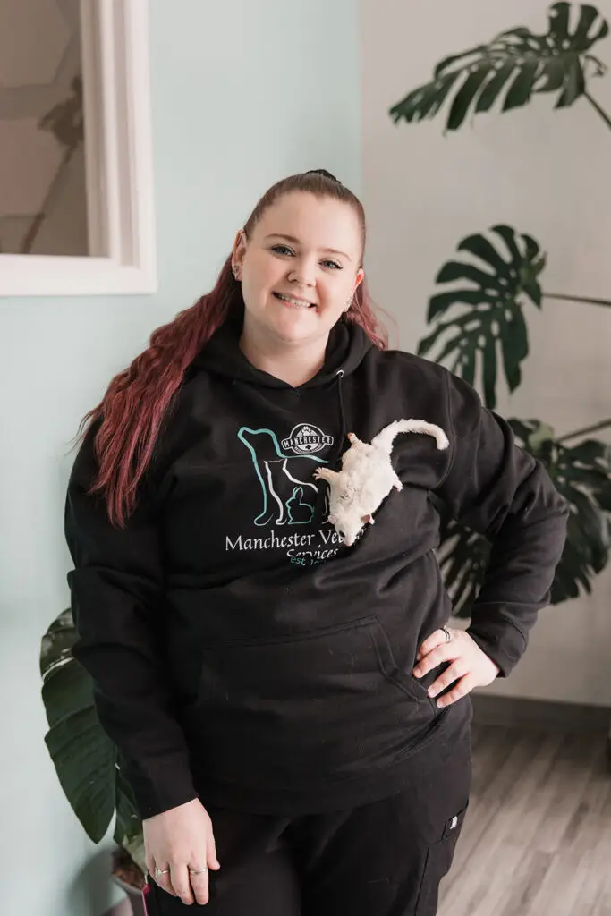 Dr. Gabby Leather, veterinarian of Manchester Veterinary Services.