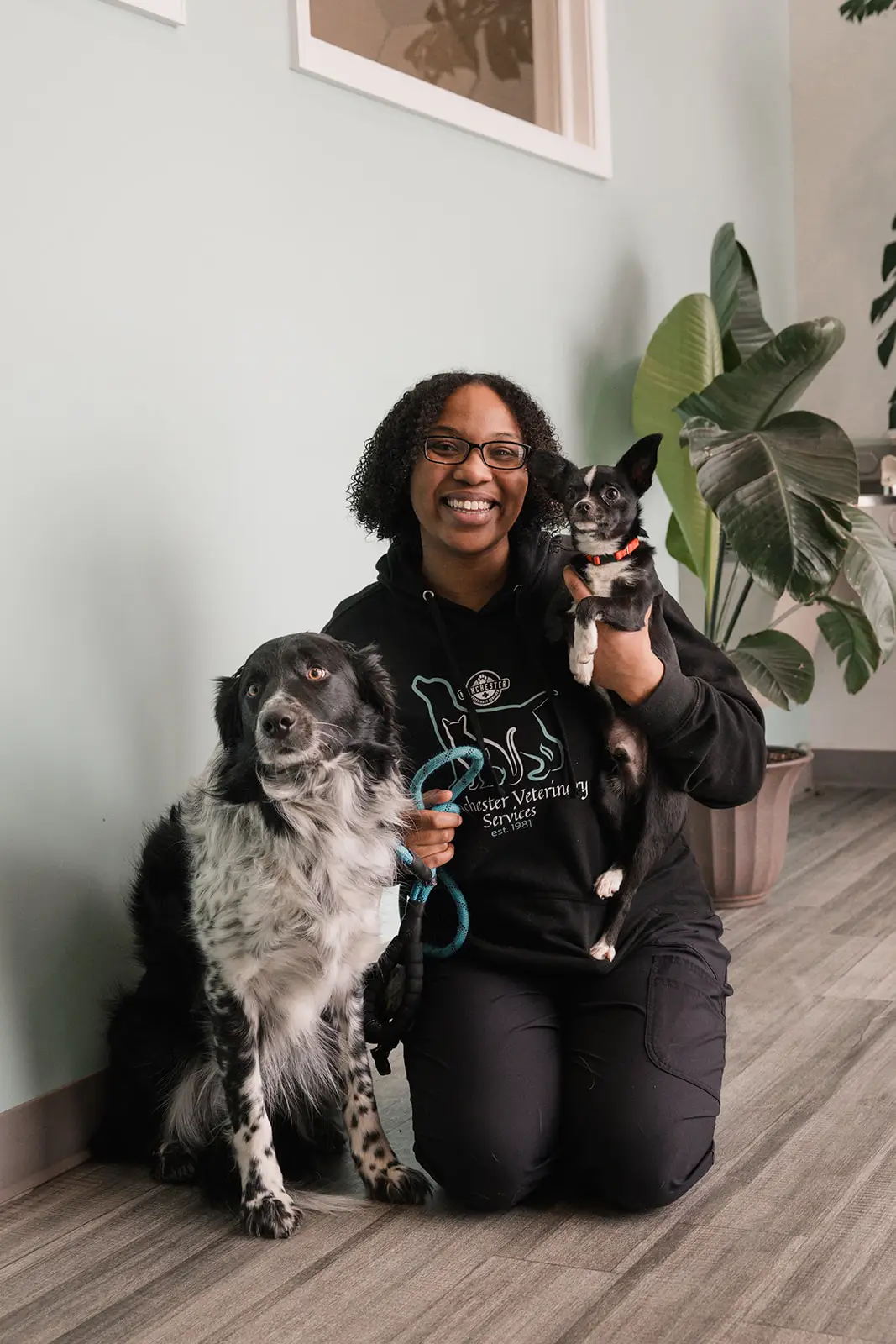 Karlyn Lyles, technician of Manchester Veterinary Services.