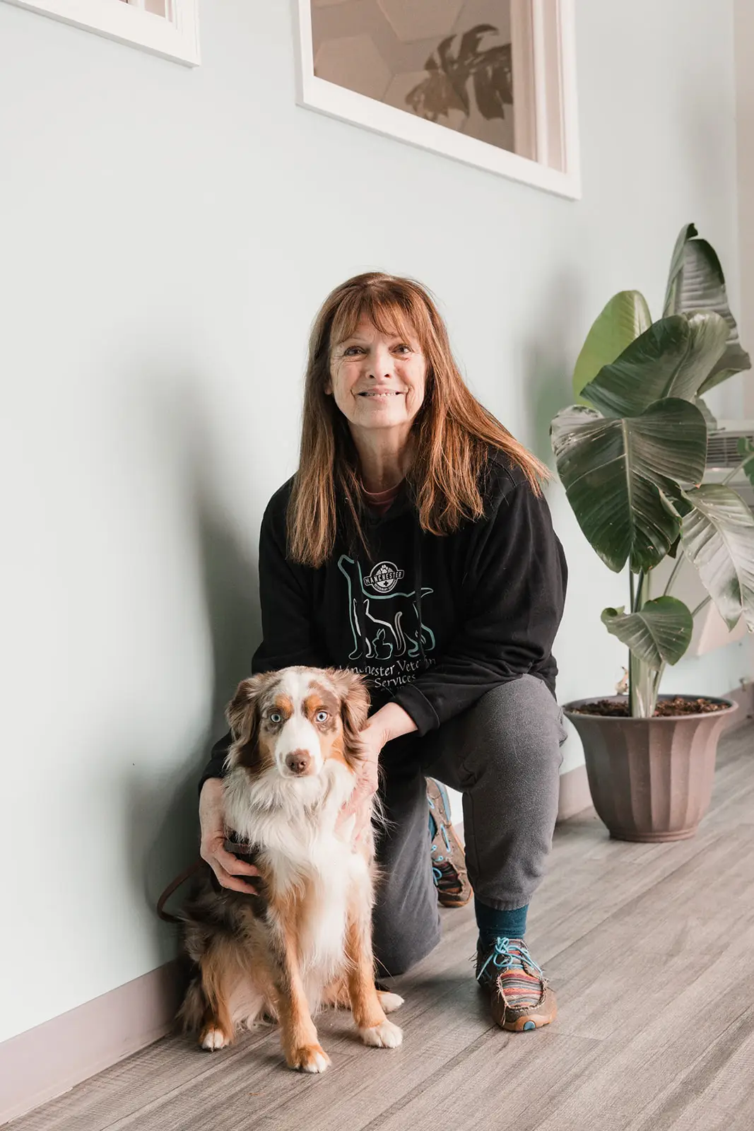 Val Laird, technician of Manchester Veterinary Services.