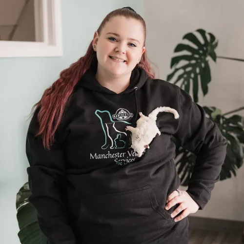 Dr. Gabby Leather, veterinarian of Manchester Veterinary Services.